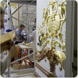 La dorure à la détrempe