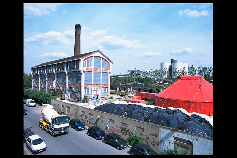 Chantier de construction de l'école d'architecture Paris Val de Seine. État des lieux 2001.