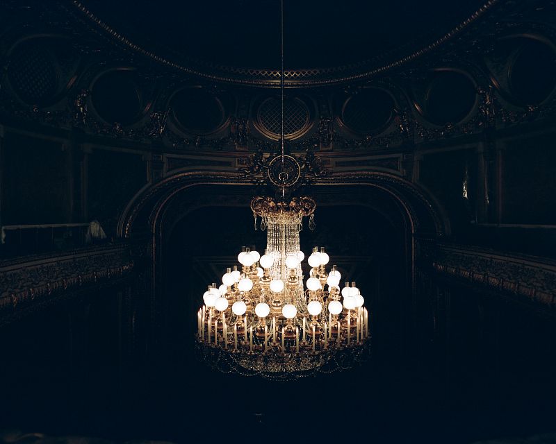 25 mars 2014 Essais d'éclairage du lustre.